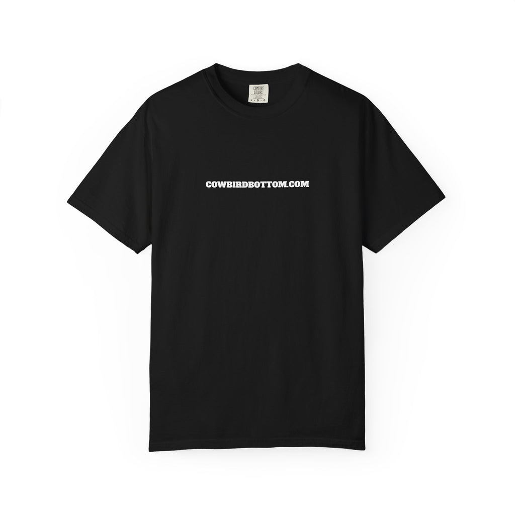 Cow Bird Bottom Logo T-Shirt — Cowbirdbottom.com Graphic Tee