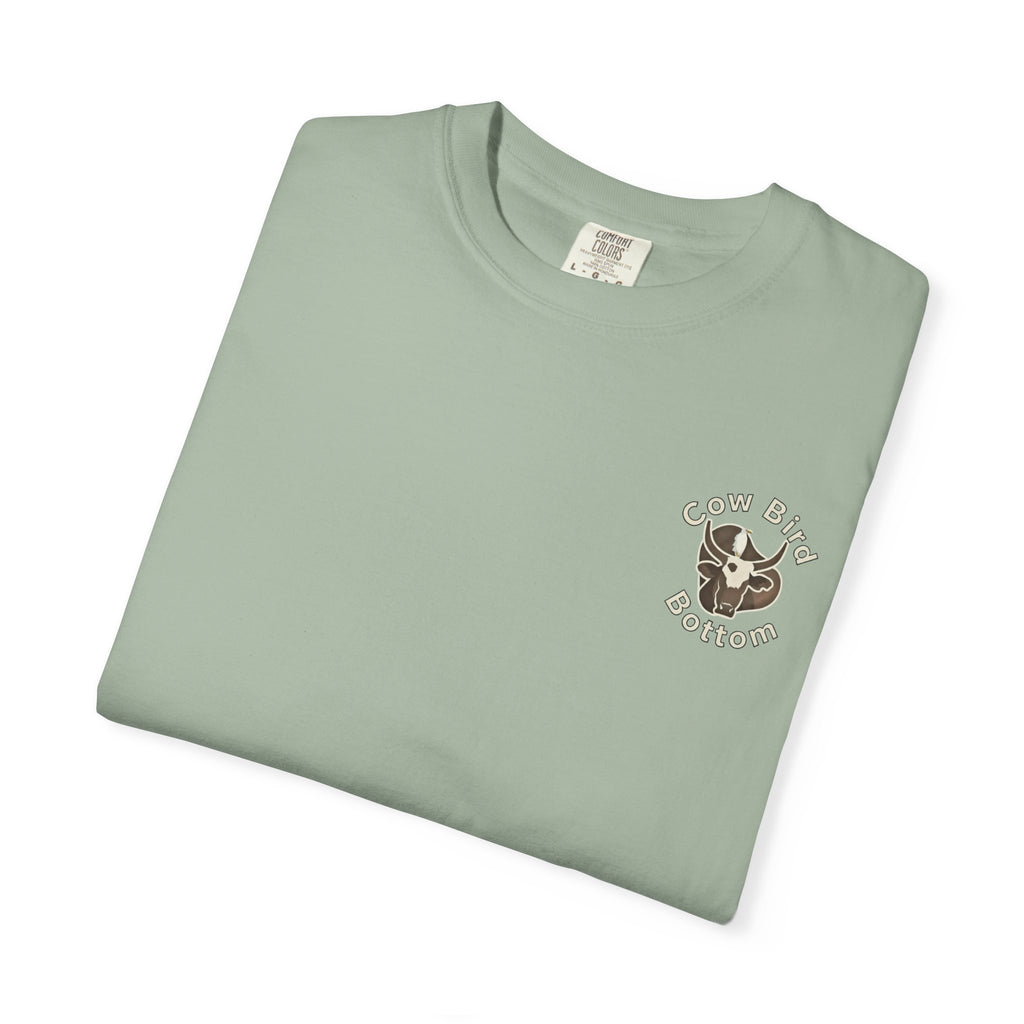 T-Shirt — "Southern Style" Cow Bird Bottom Graphic Tee