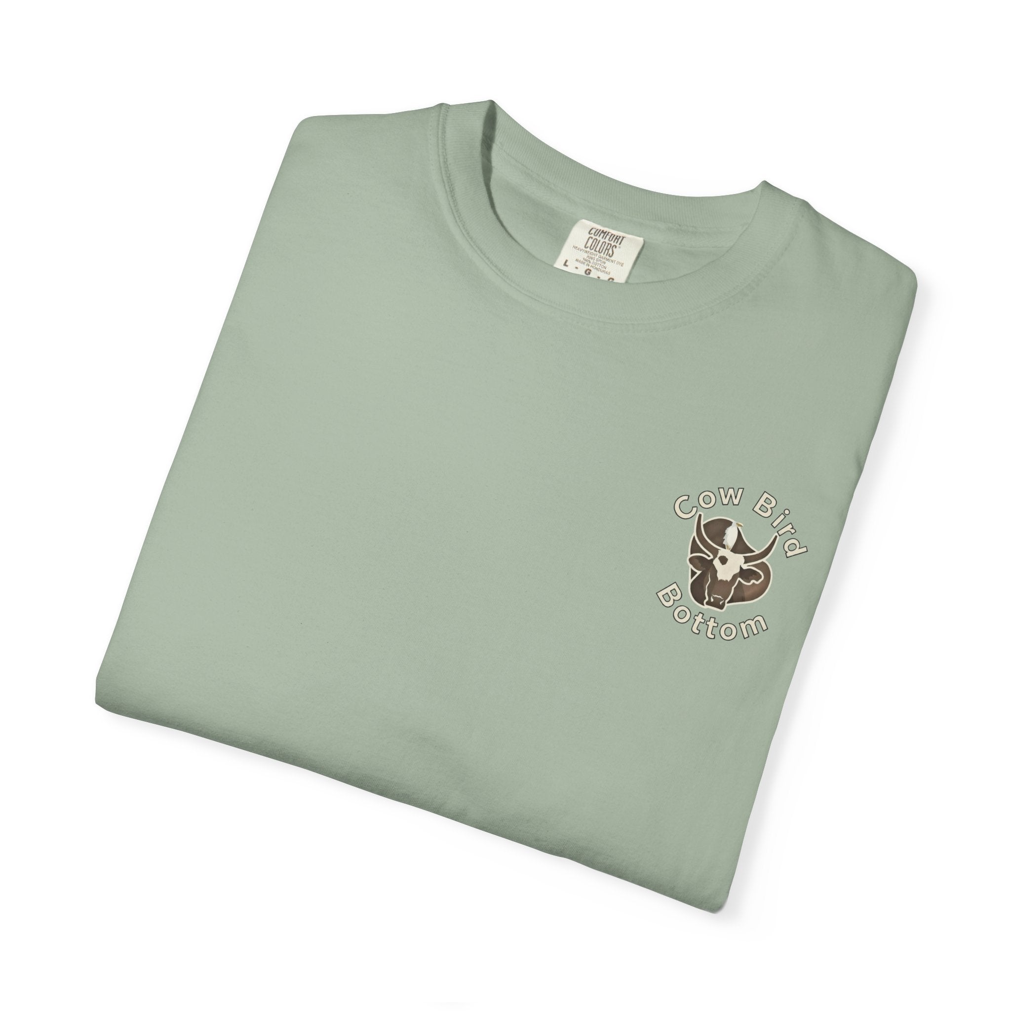 T-Shirt — "Southern Style" Cow Bird Bottom Graphic Tee