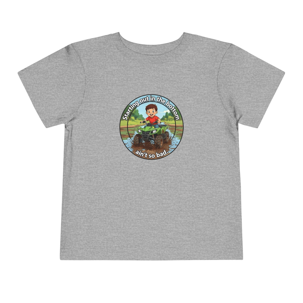 Cowbird Bottom Toddler Tee – Cute Fishing Adventure Graphic