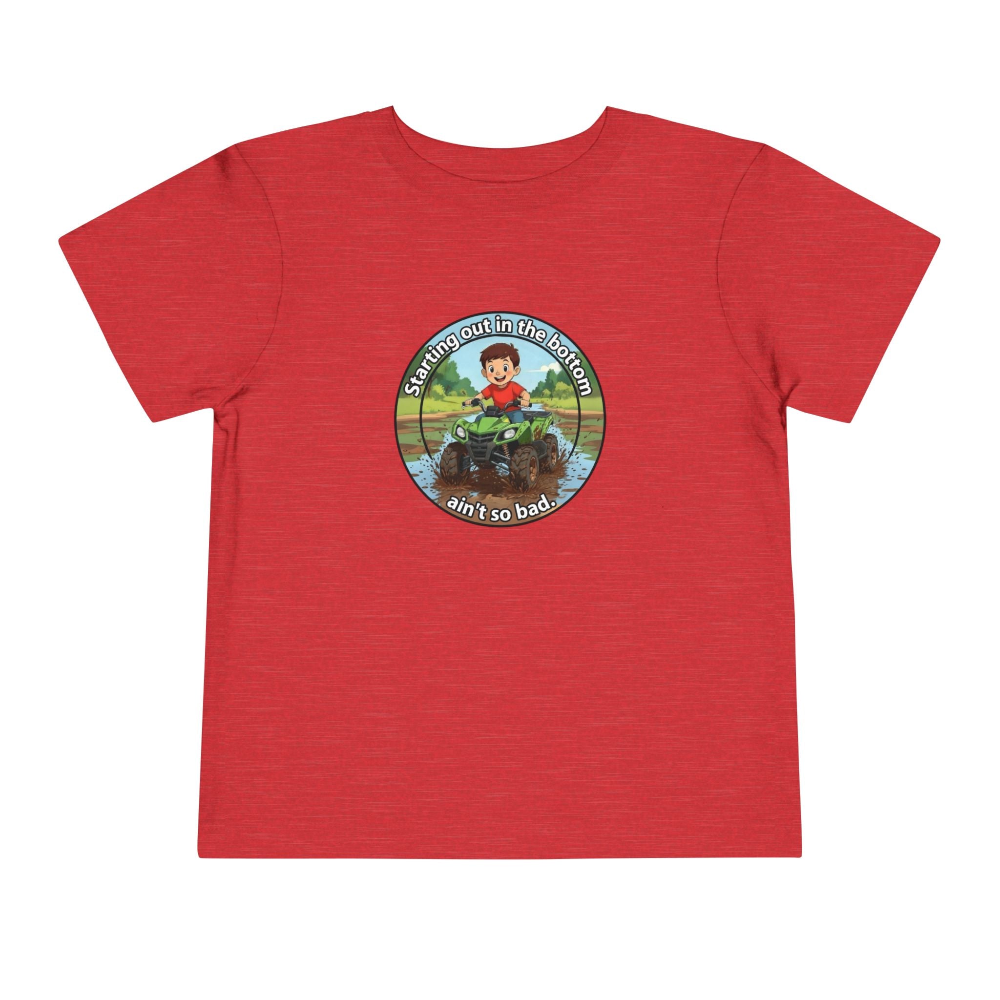 Cowbird Bottom Toddler Tee – Cute Fishing Adventure Graphic