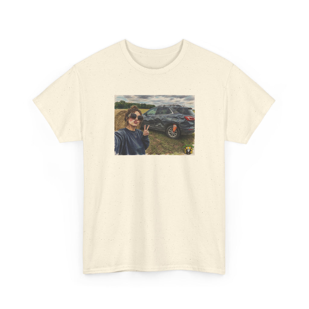 Photo Selfie Car TikTok Tee — Custom Vintage Car Selfie T-Shirt