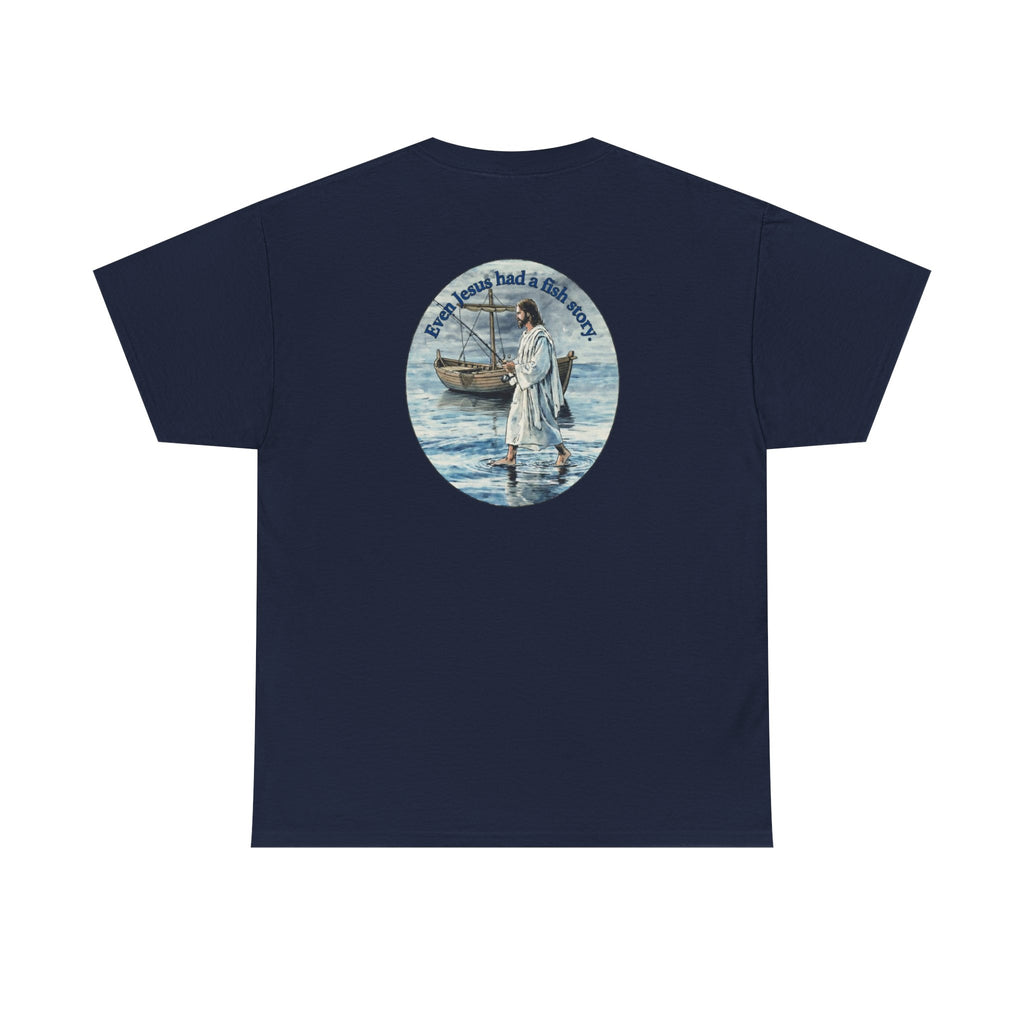 Christian Fishing T‑Shirt logo on back