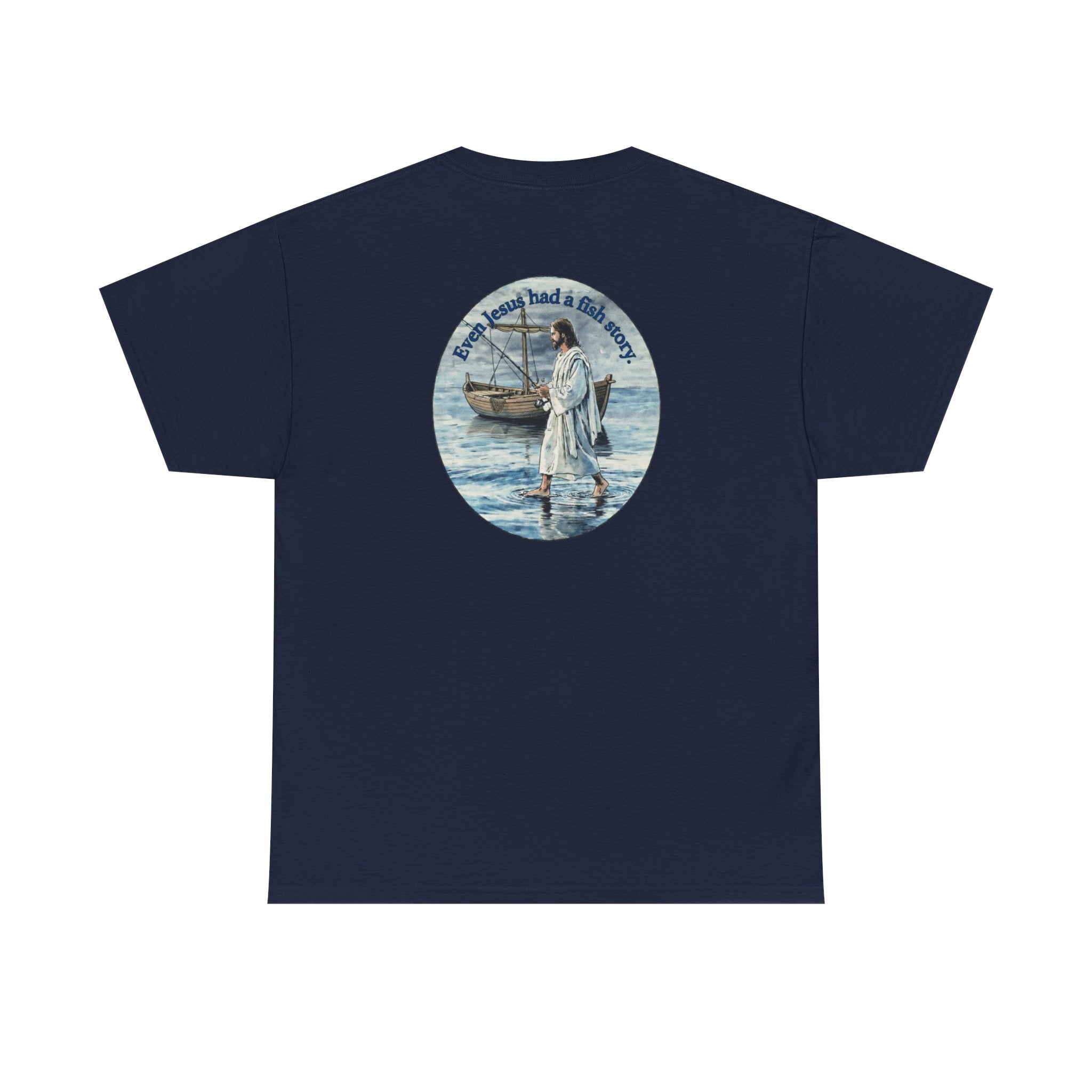 Christian Fishing T‑Shirt logo on back
