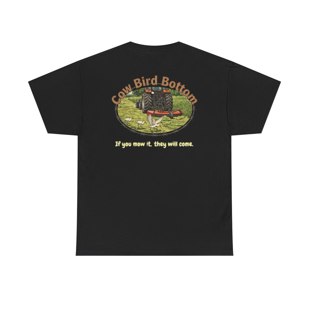 Cow Bird Bottom Red Tractor Graphic Tee