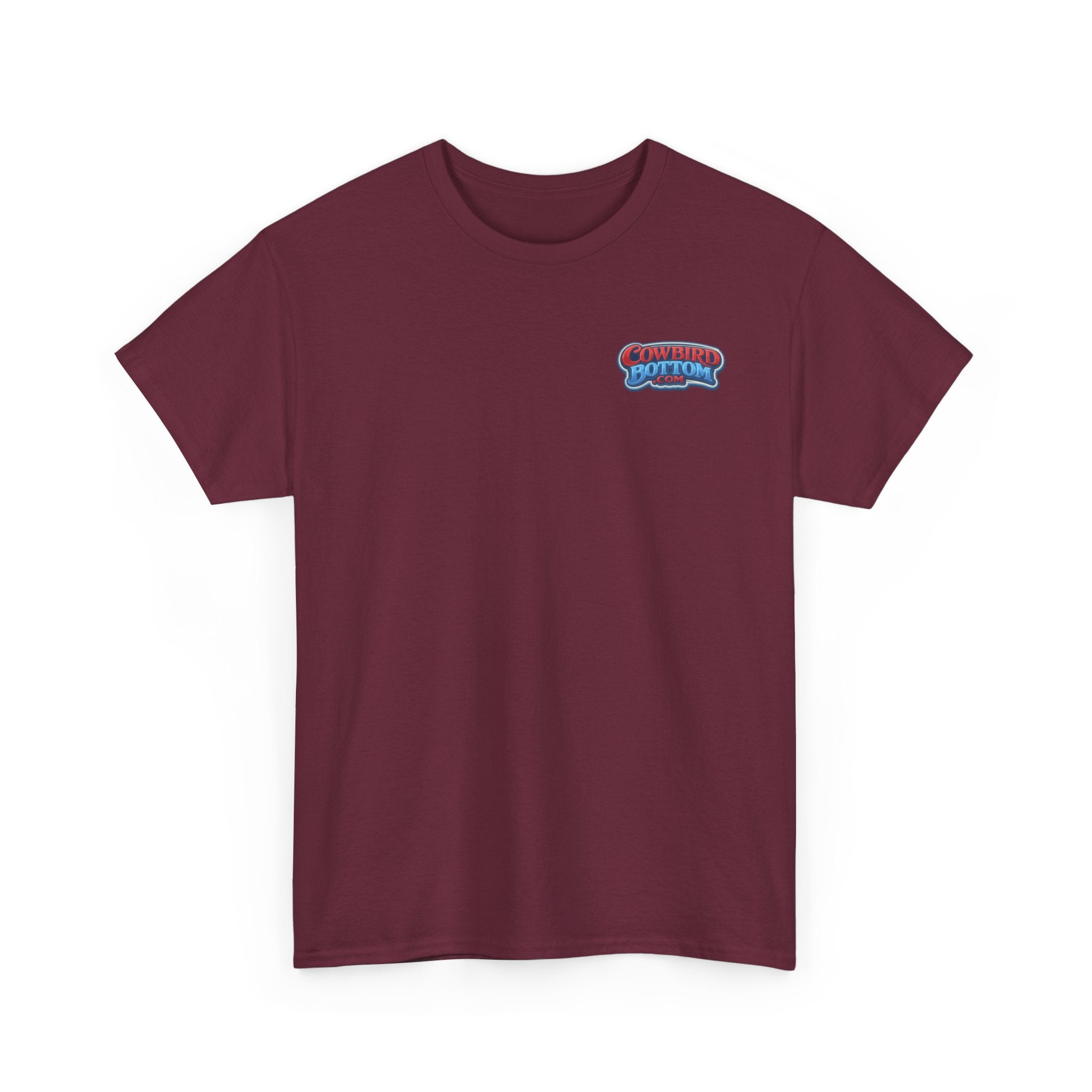 Excavator Logo T‑Shirt — Vintage Construction Crew Tee (Back Graphic: 'This Is My Alma Mater')