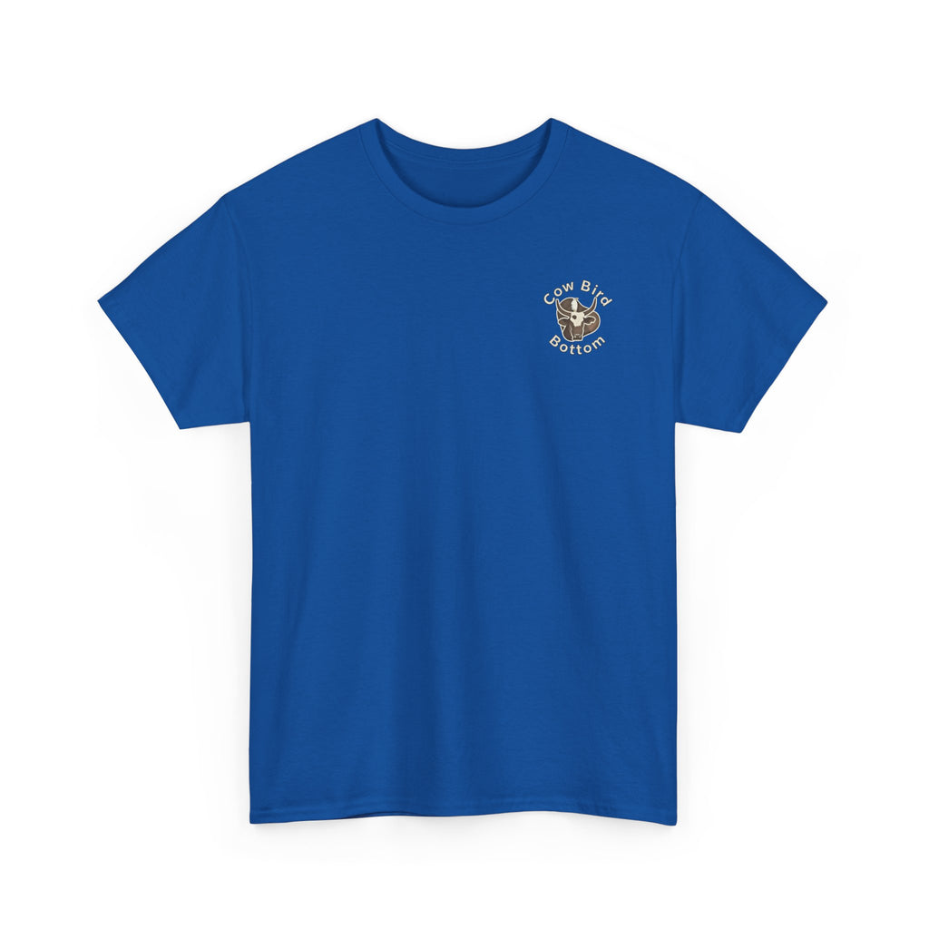 Cow Bird Bottom Red Tractor Graphic Tee