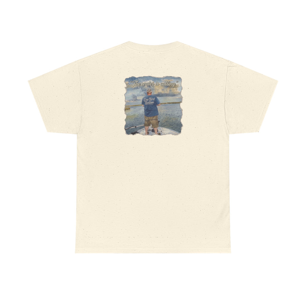 Fishing Photo Backprint Tee — Custom Shoreline Memory T‑Shirt