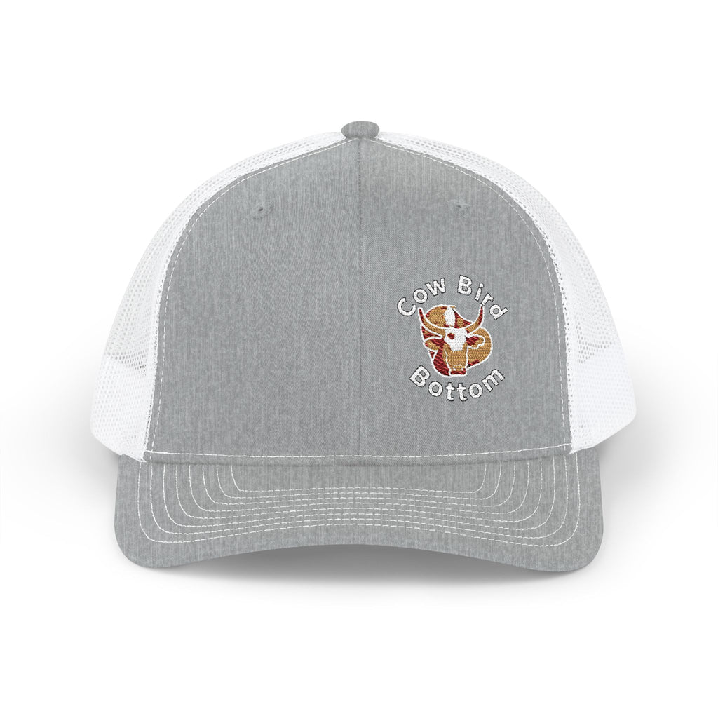 Cow Bird Bottom Richardson Embroidered Trucker Cap