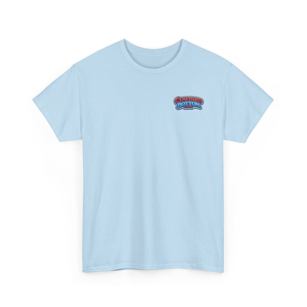 Excavator Logo T‑Shirt — Vintage Construction Crew Tee (Back Graphic: 'This Is My Alma Mater')