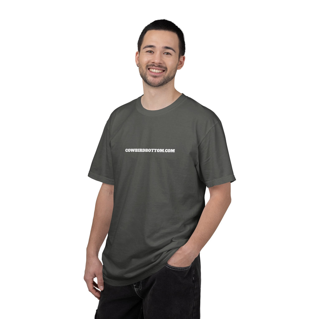 Cow Bird Bottom Logo T-Shirt — Cowbirdbottom.com Graphic Tee