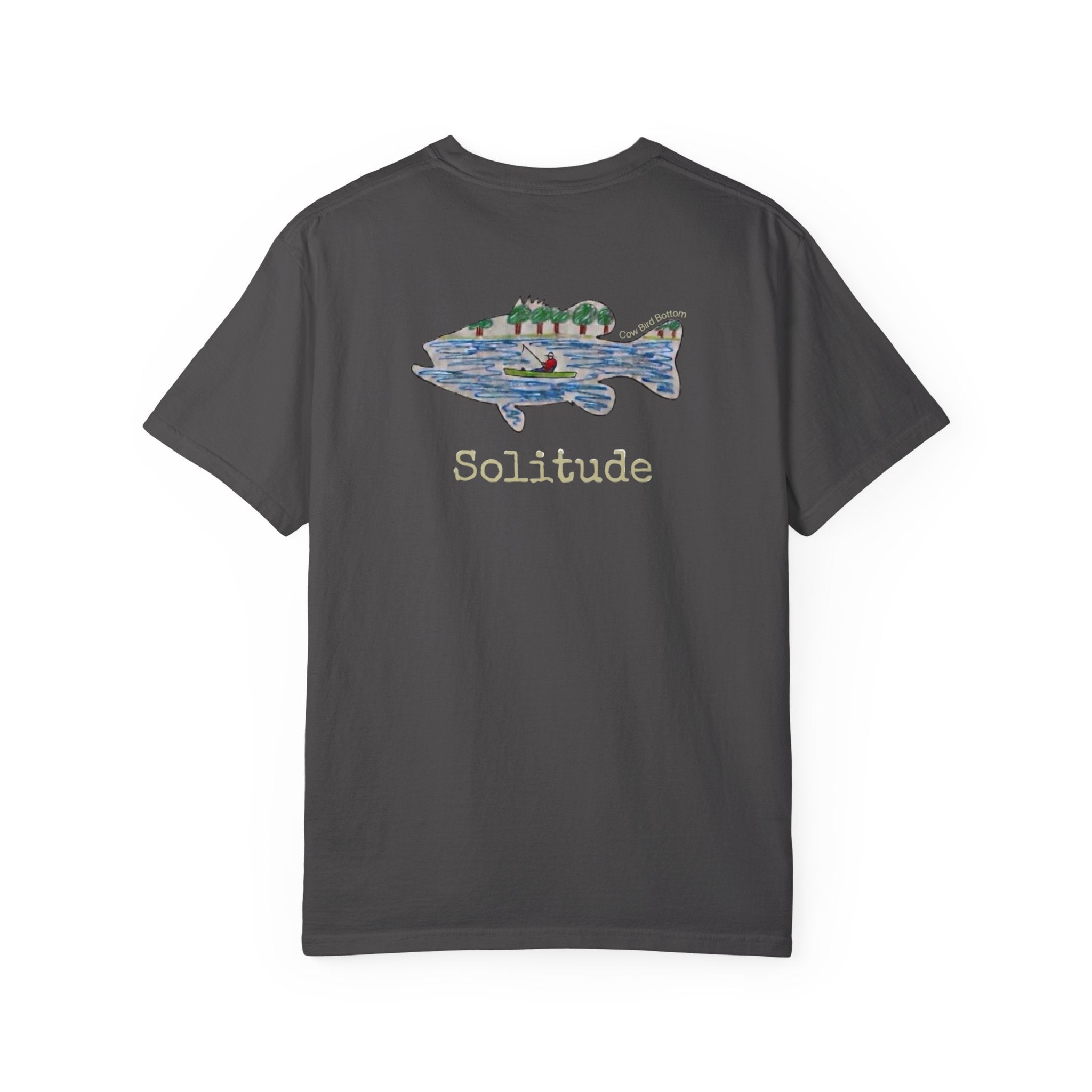 Solitude Fish Graphic T-Shirt — Outdoor Fishing Nature Tee