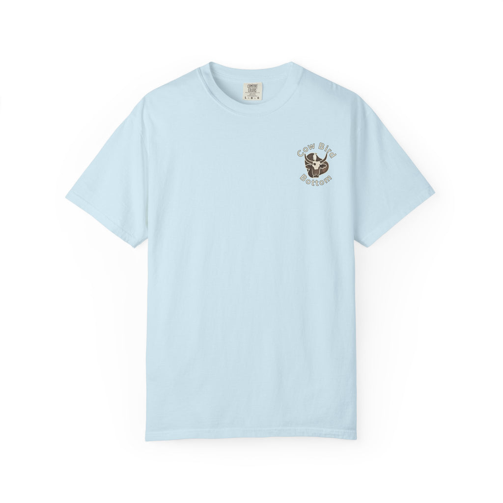 T-Shirt — "Southern Style" Cow Bird Bottom Graphic Tee