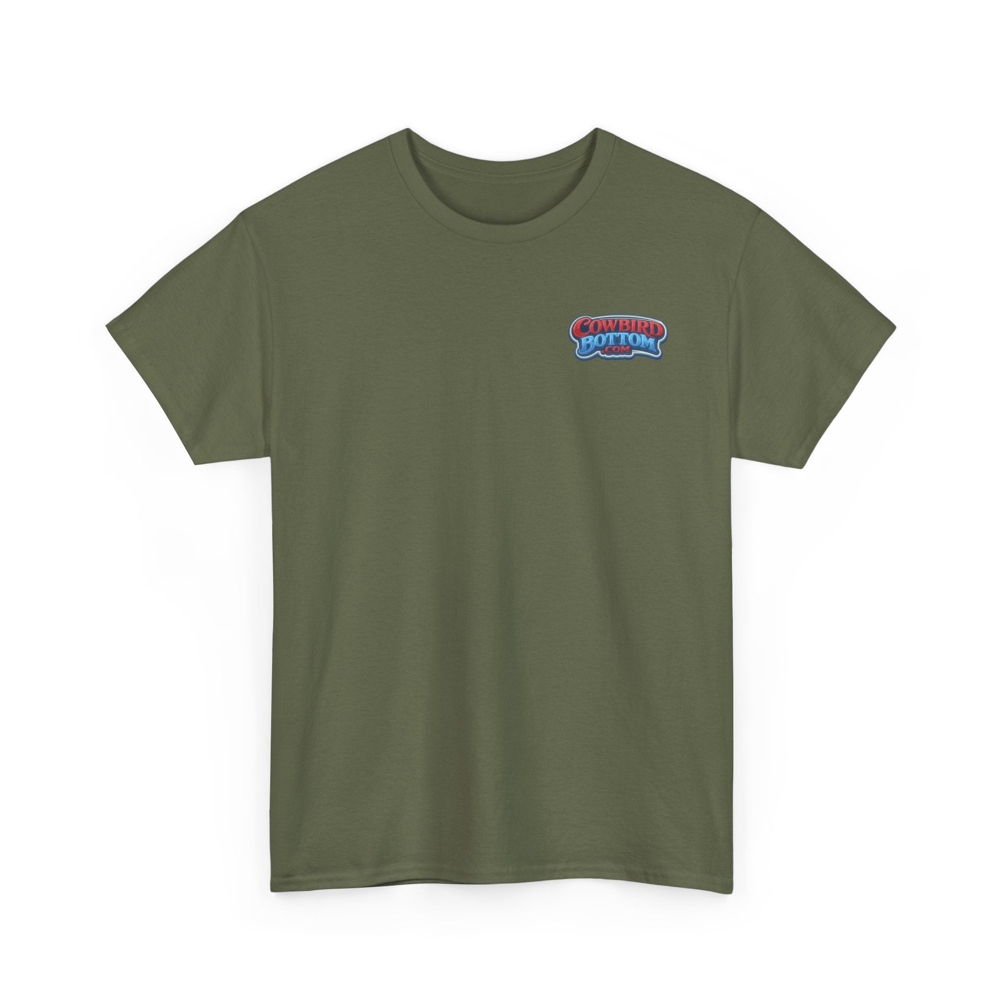 Excavator Logo T‑Shirt — Vintage Construction Crew Tee (Back Graphic: 'This Is My Alma Mater')