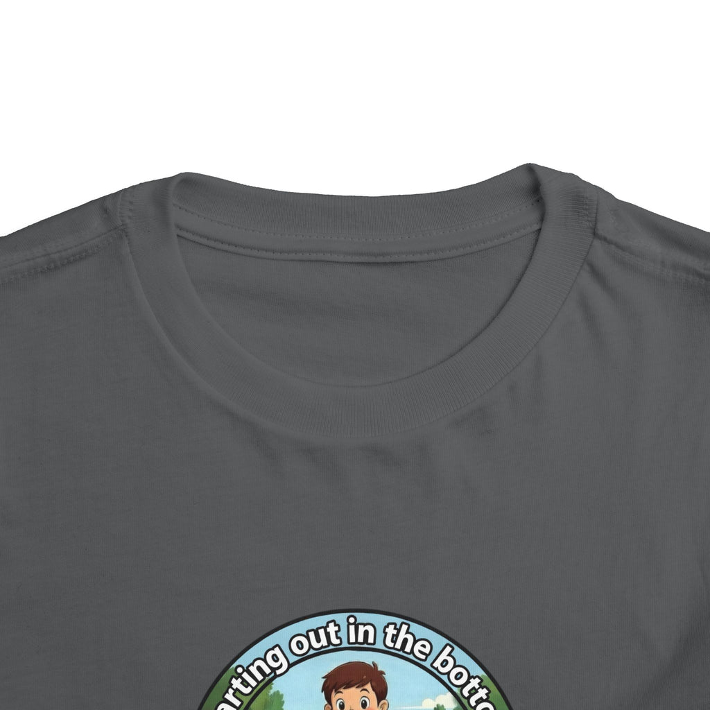Cowbird Bottom Toddler Tee – Cute Fishing Adventure Graphic