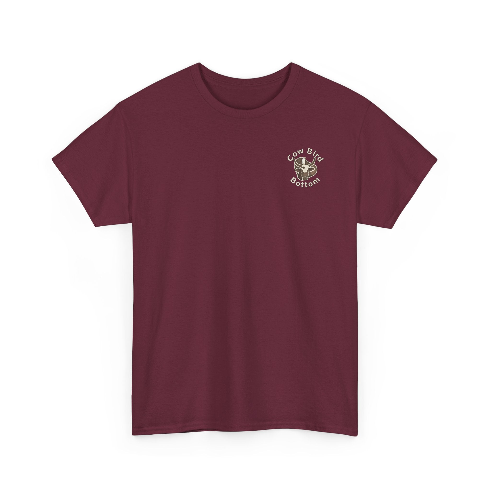 Cow Bird Bottom Red Tractor Graphic Tee