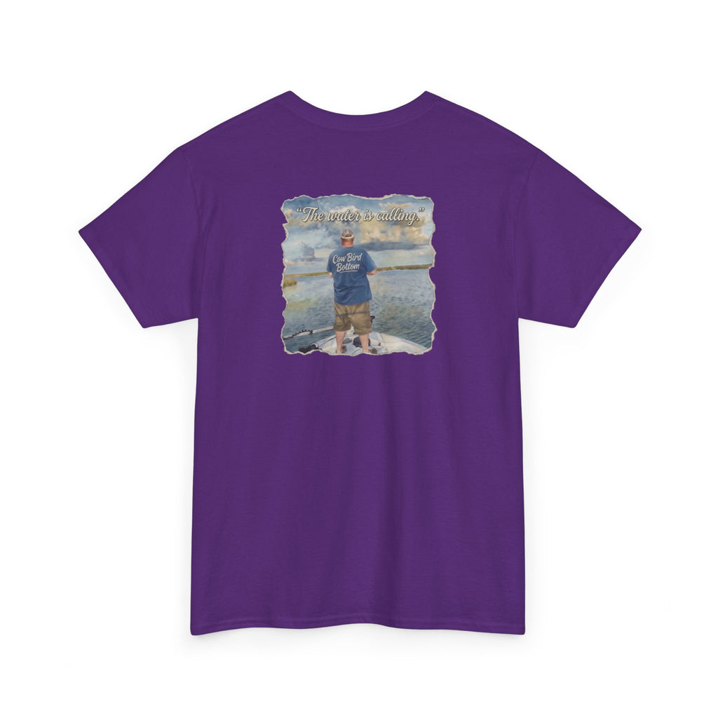 Fishing Photo Backprint Tee — Custom Shoreline Memory T‑Shirt