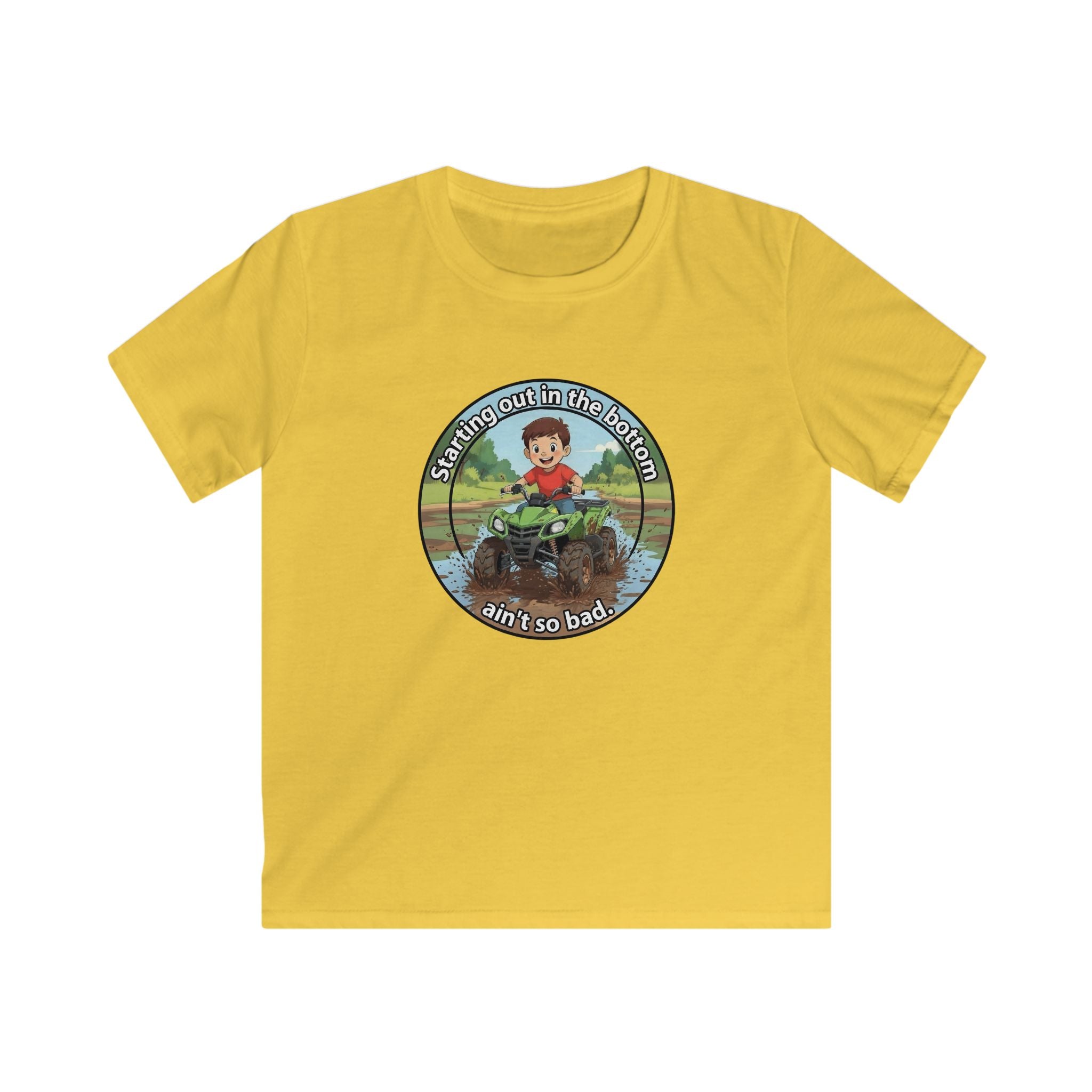 Kids Tee - 'Strap in Out in the Bog' Mud Bogging Off-Road ATV Graphic