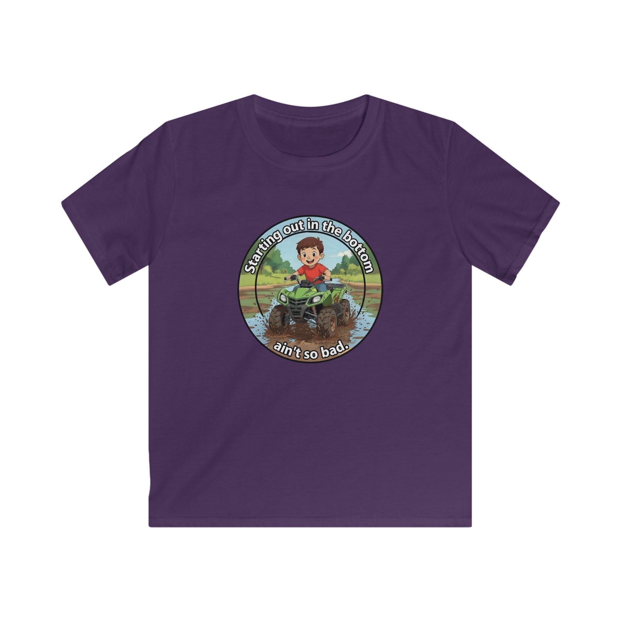 Kids Tee - 'Strap in Out in the Bog' Mud Bogging Off-Road ATV Graphic