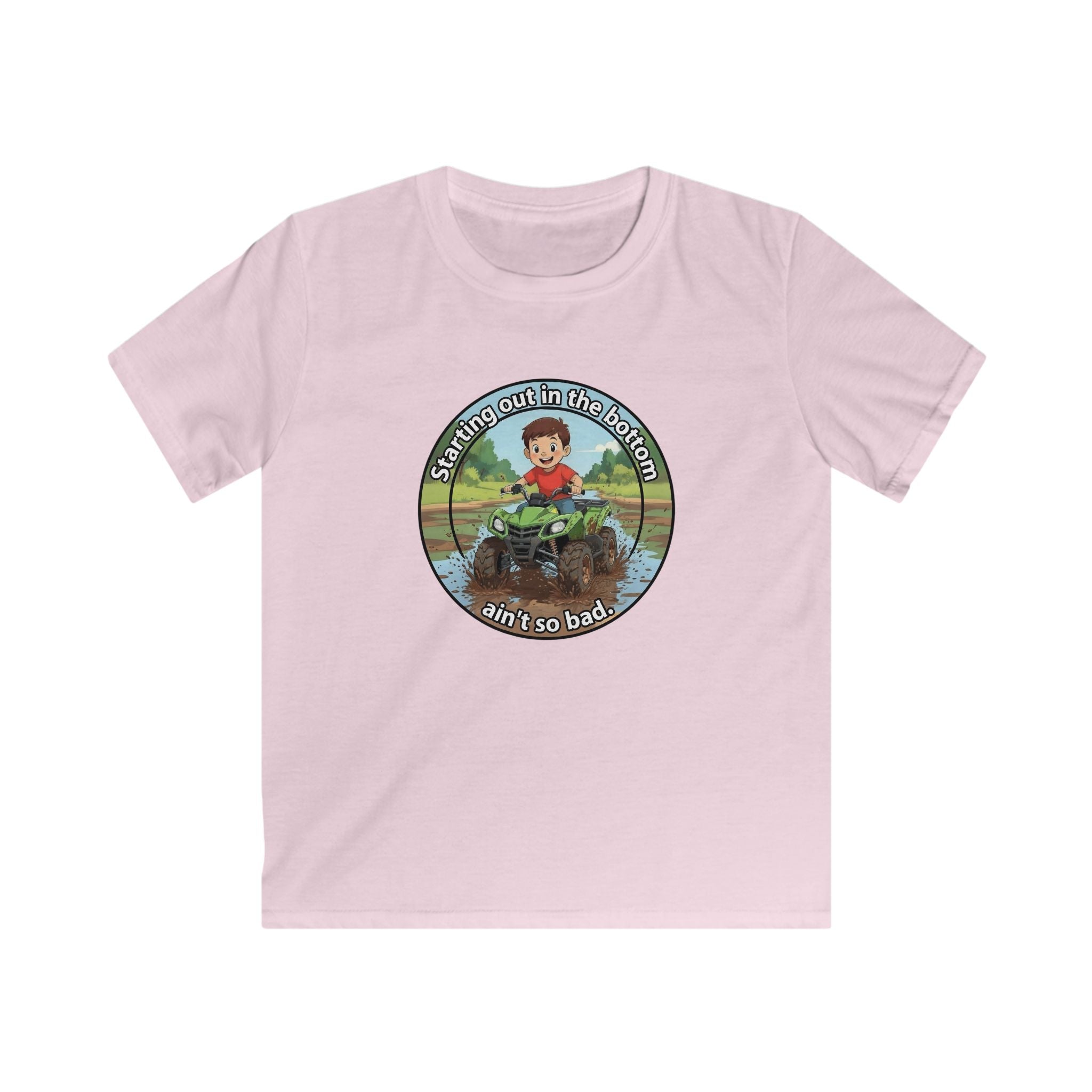 Kids Tee - 'Strap in Out in the Bog' Mud Bogging Off-Road ATV Graphic