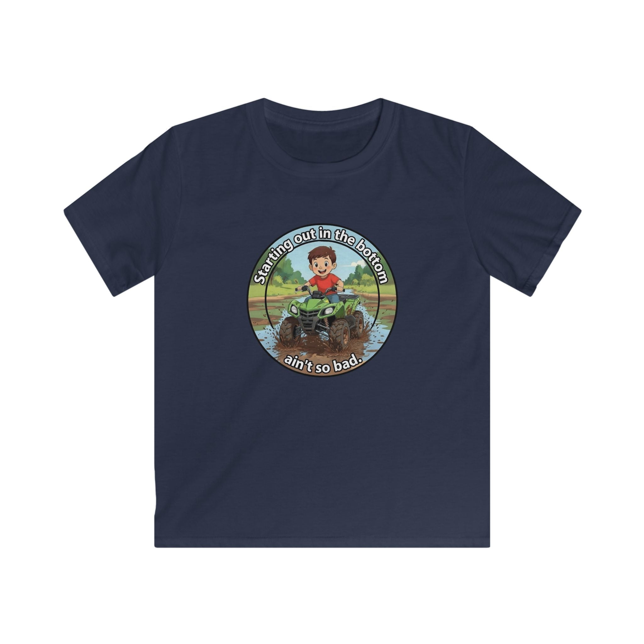 Kids Tee - 'Strap in Out in the Bog' Mud Bogging Off-Road ATV Graphic