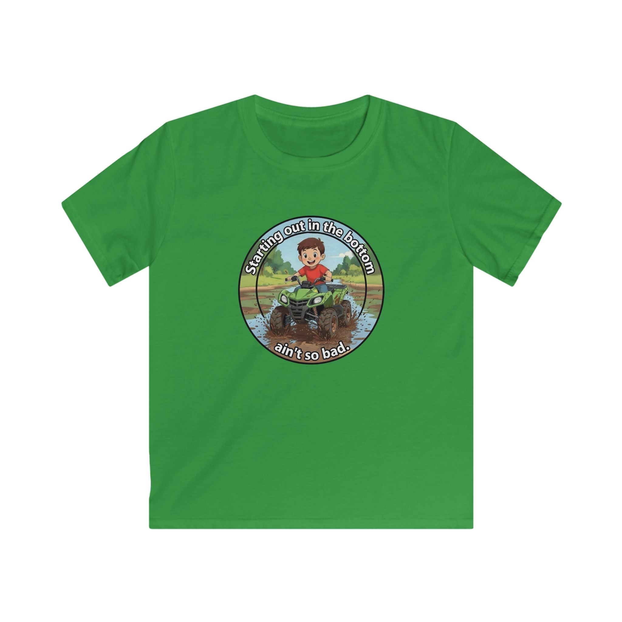 Kids Tee - 'Strap in Out in the Bog' Mud Bogging Off-Road ATV Graphic