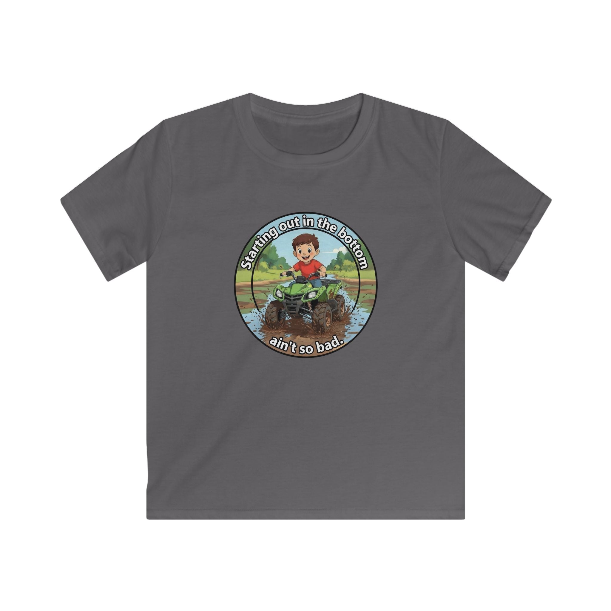 Kids Tee - 'Strap in Out in the Bog' Mud Bogging Off-Road ATV Graphic