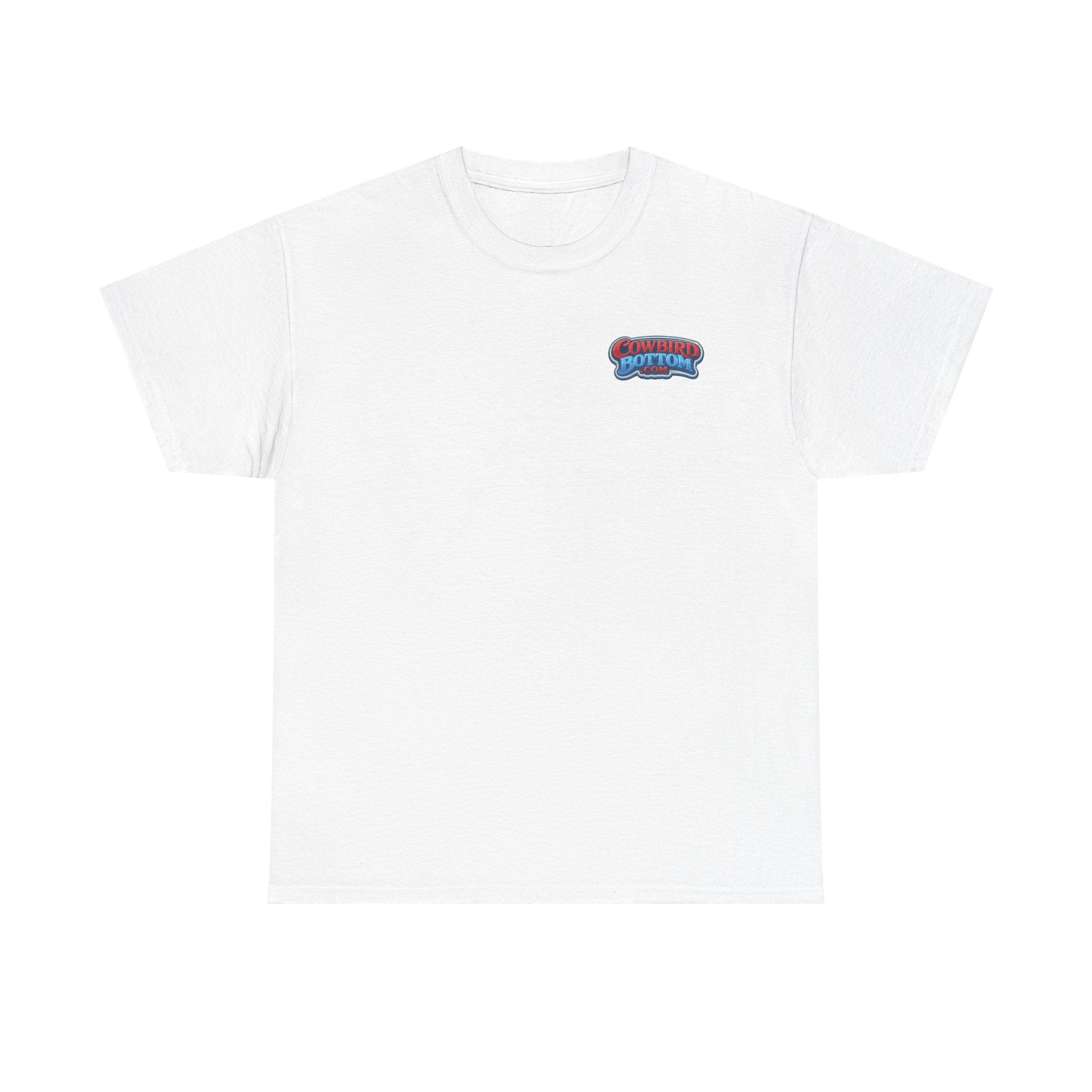 Excavator Logo T‑Shirt — Vintage Construction Crew Tee (Back Graphic: 'This Is My Alma Mater')