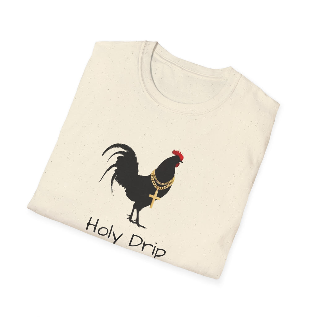 Rooster Graphic T-Shirt — "Sanctified and Still Strutting" Christian Farmhouse Tee