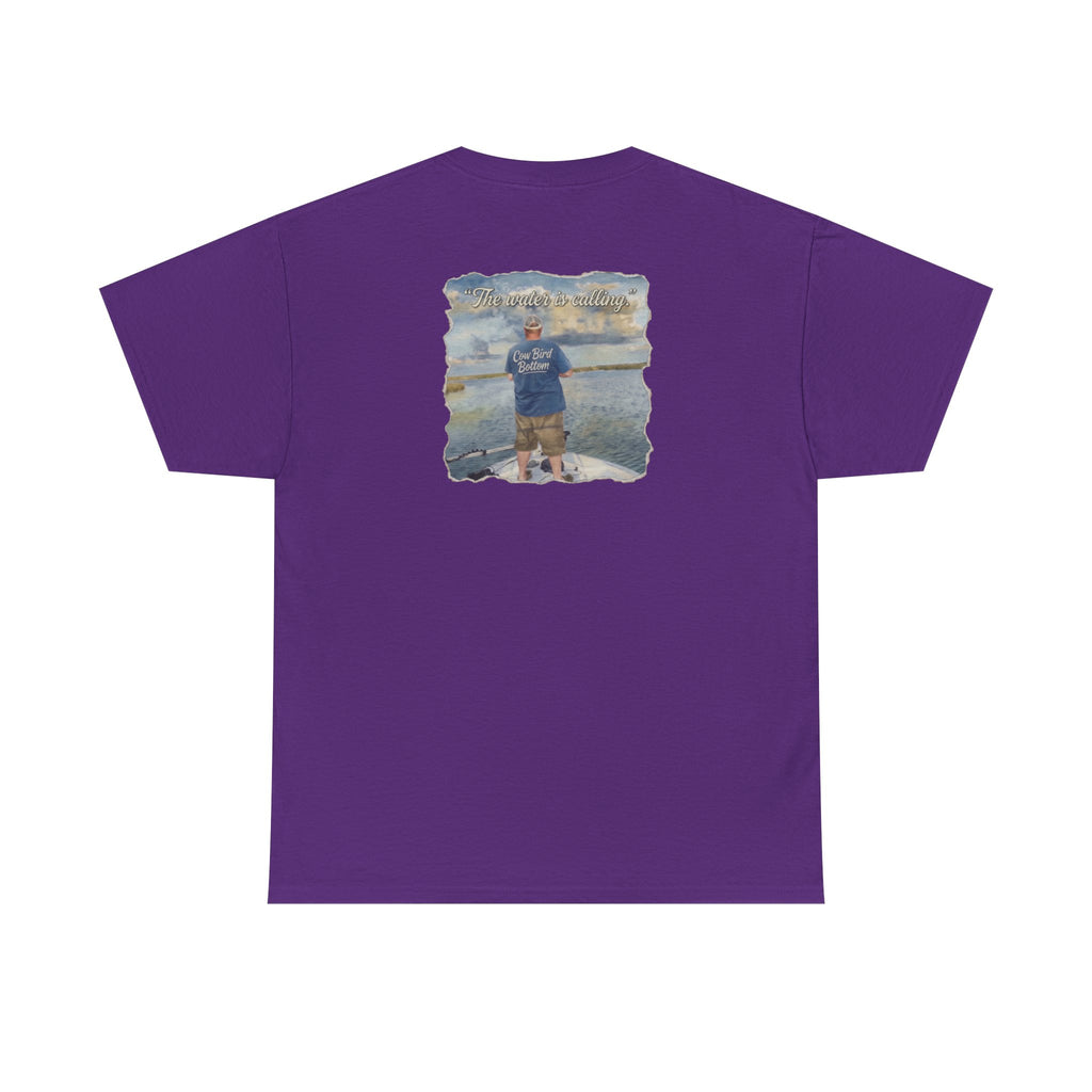 Fishing Photo Backprint Tee — Custom Shoreline Memory T‑Shirt