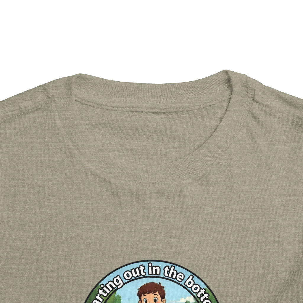Cowbird Bottom Toddler Tee – Cute Fishing Adventure Graphic