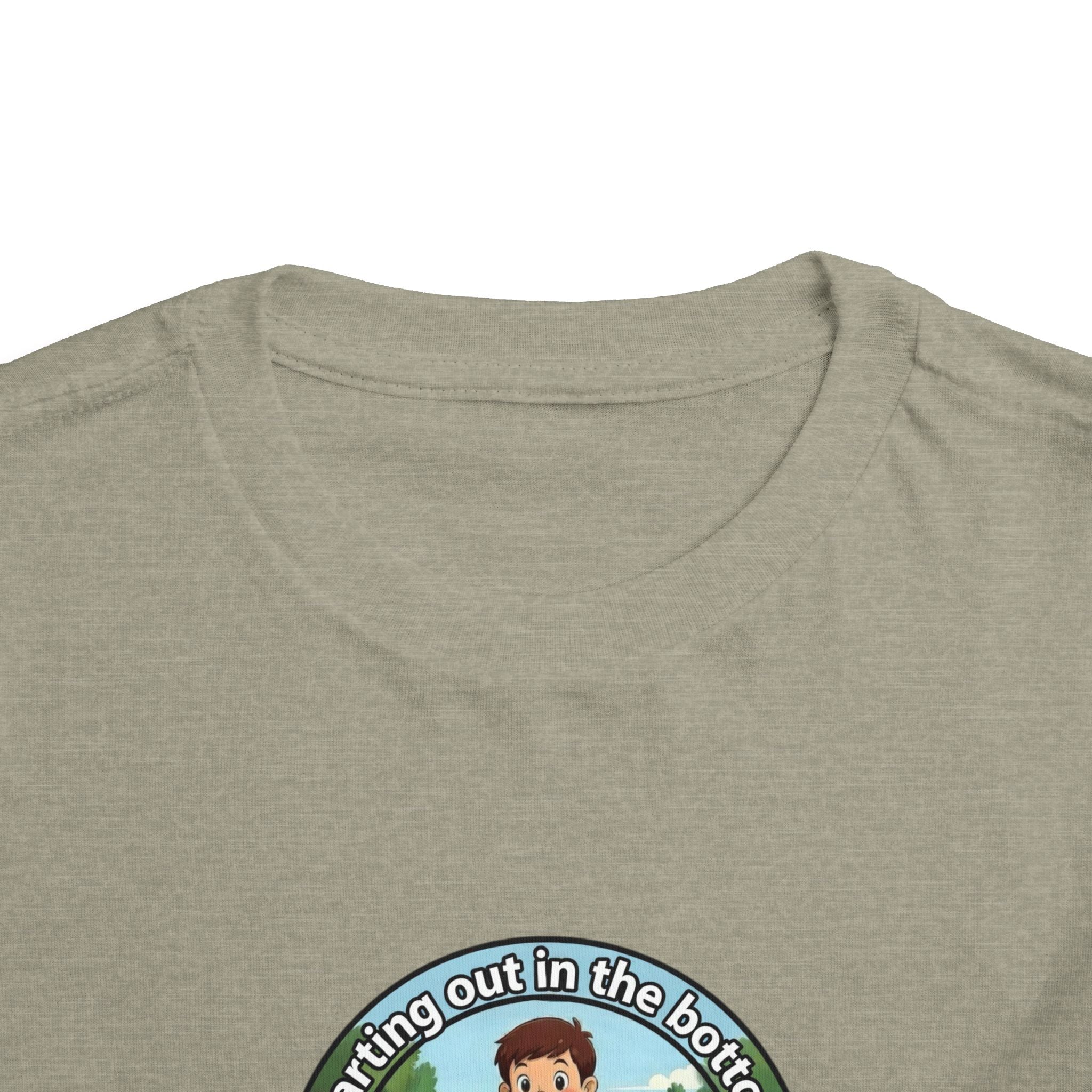 Cowbird Bottom Toddler Tee – Cute Fishing Adventure Graphic