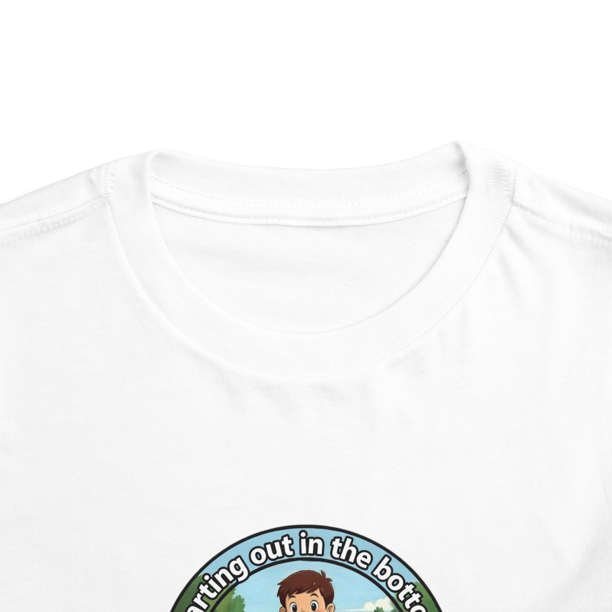 Cowbird Bottom Toddler Tee – Cute Fishing Adventure Graphic
