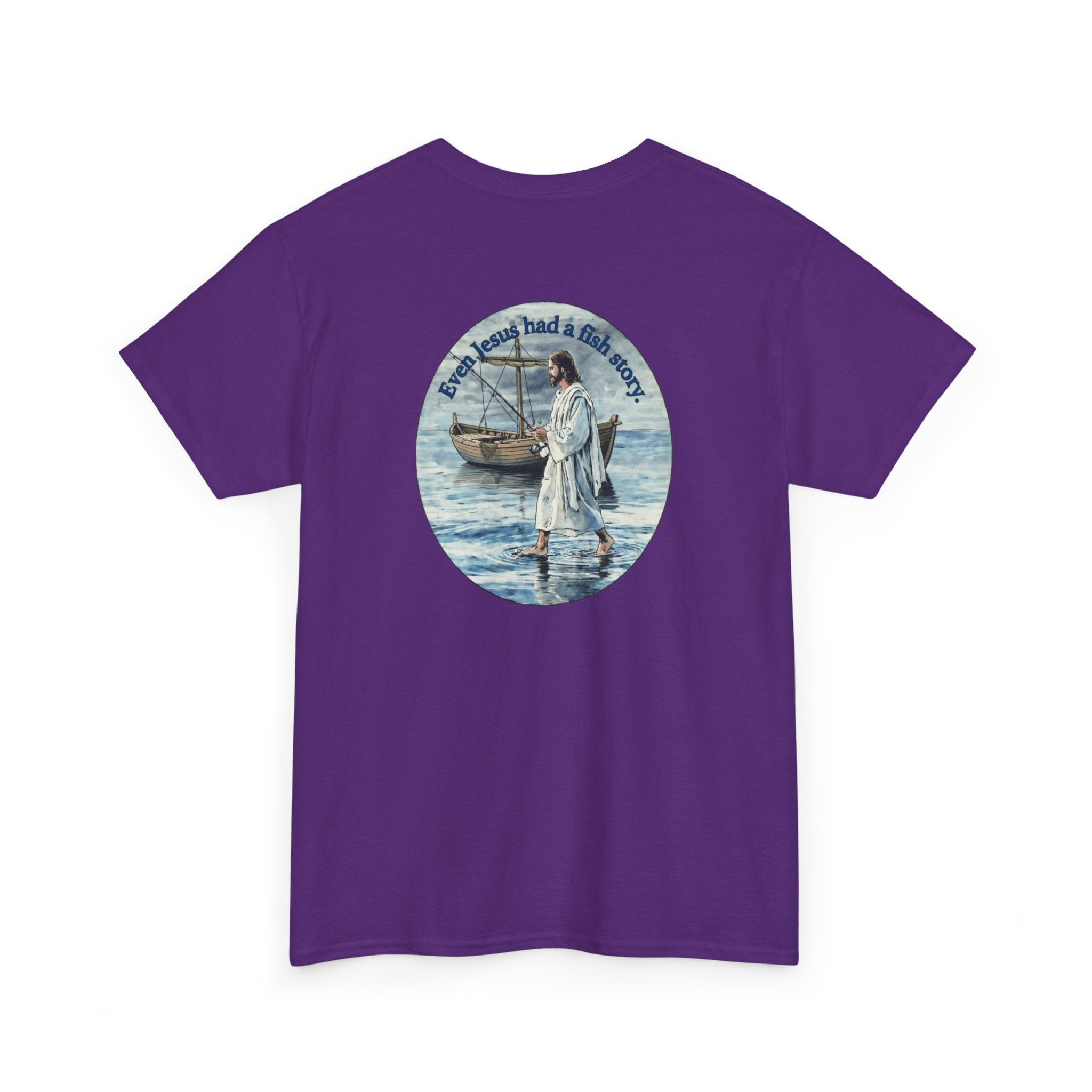 Christian Fishing T‑Shirt logo on back