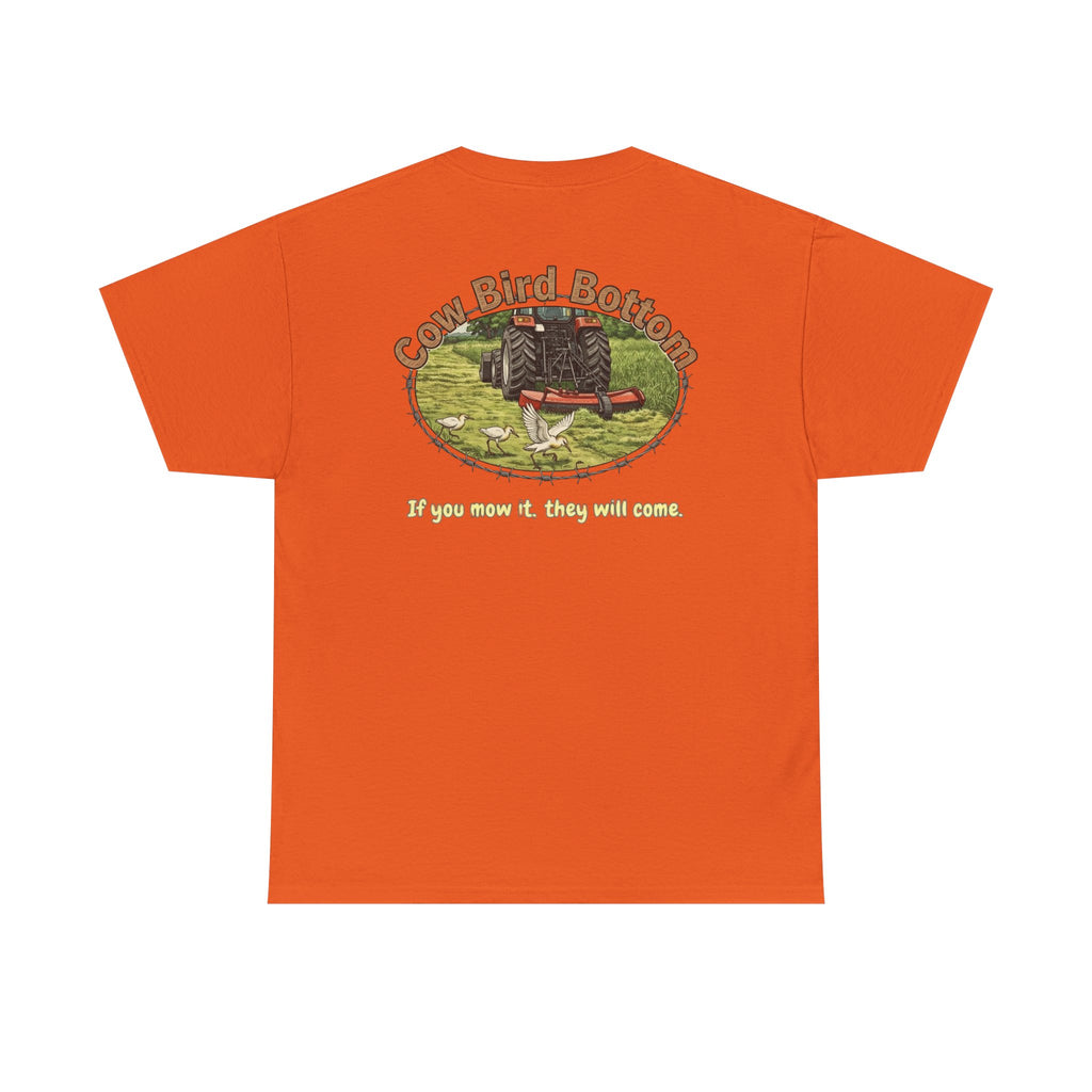 Cow Bird Bottom Red Tractor Graphic Tee
