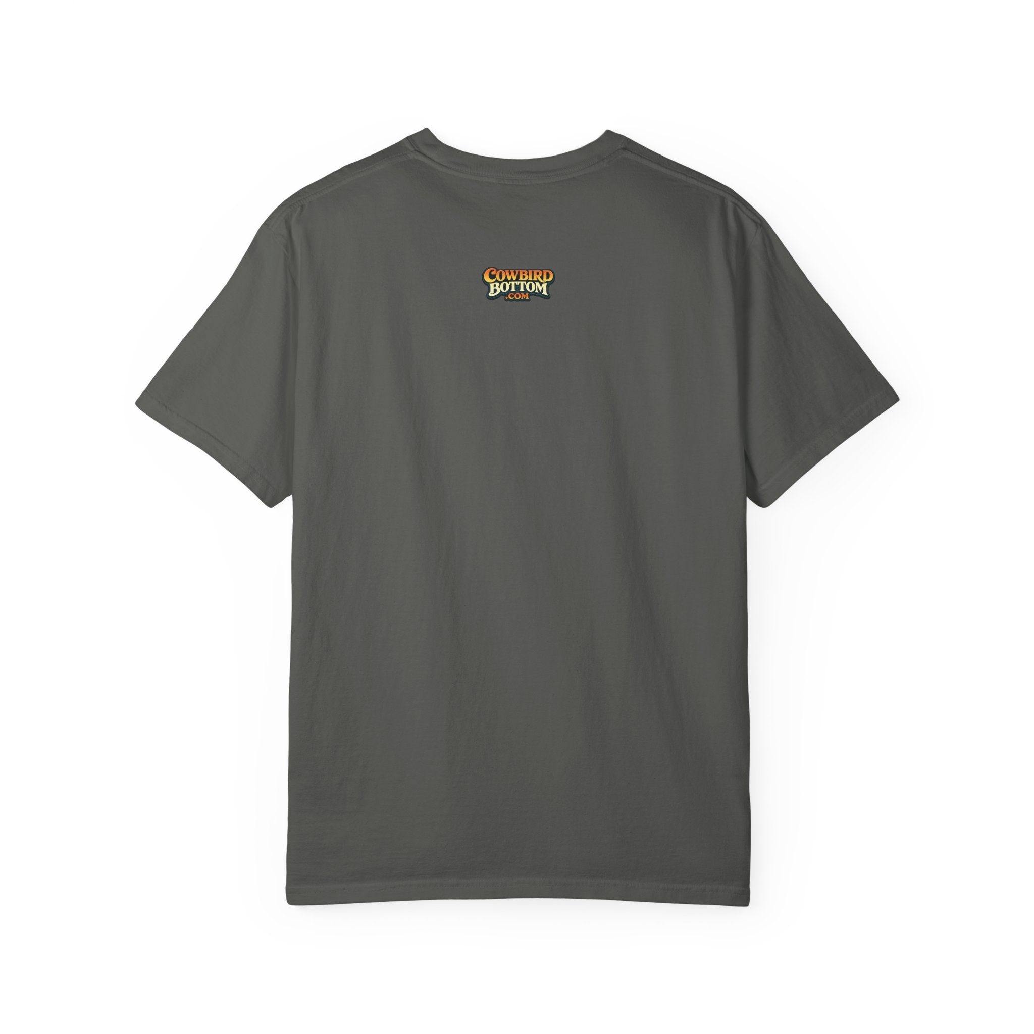 “Jesus fish story” logo on front Unisex Garment-Dyed T-shirt