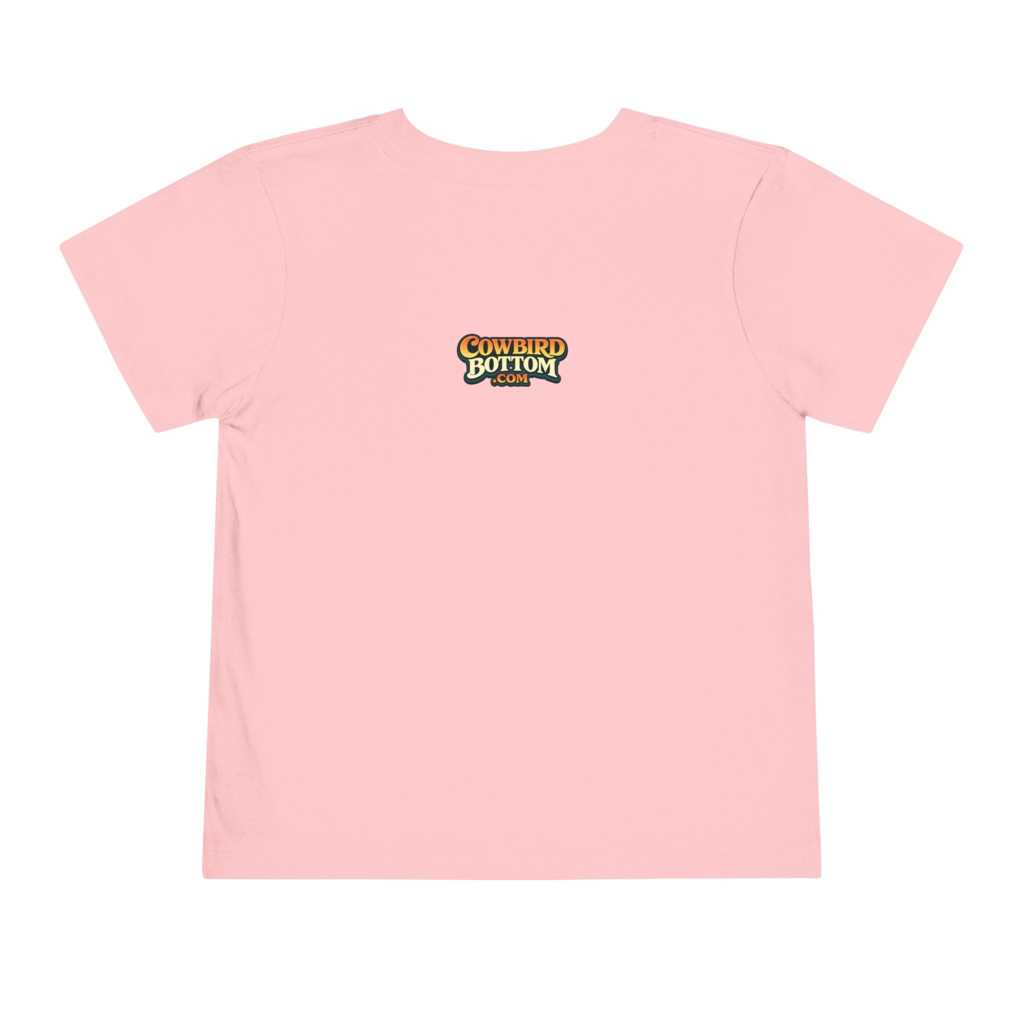 Cowbird Bottom Toddler Tee – Cute Fishing Adventure Graphic