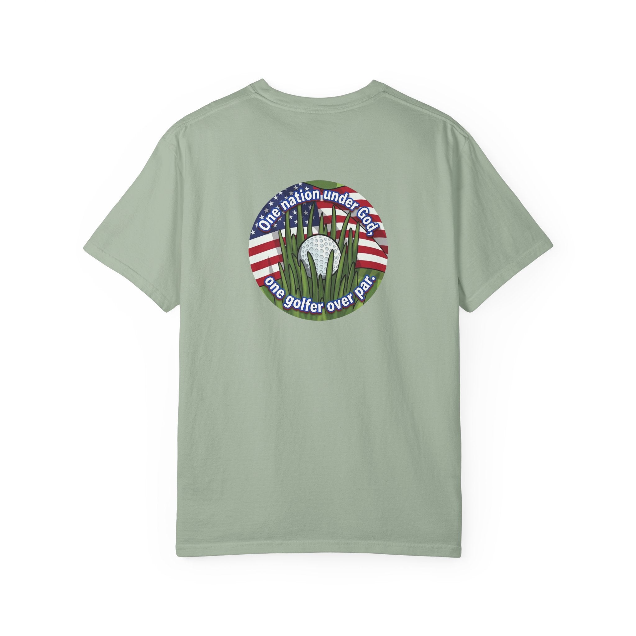 Golf T-Shirt — "One Nation Under God" Patriotic Golf Graphic Tee