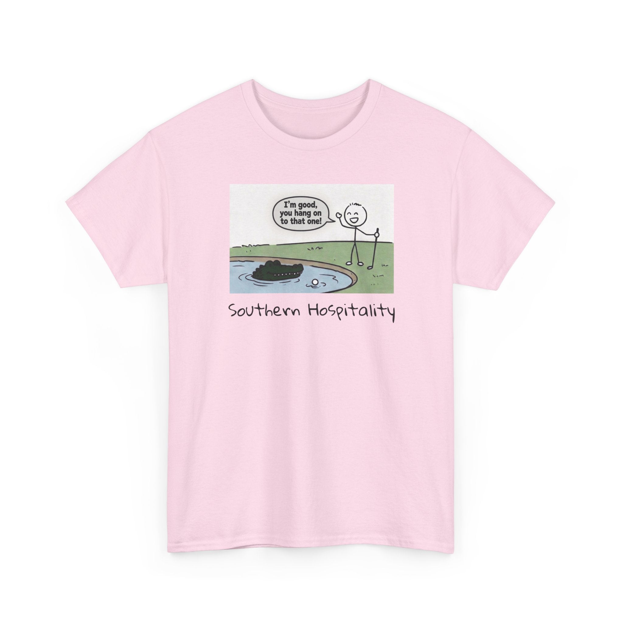 T‑Shirt — "Southern Etiquette" Alligator Cartoon Tee