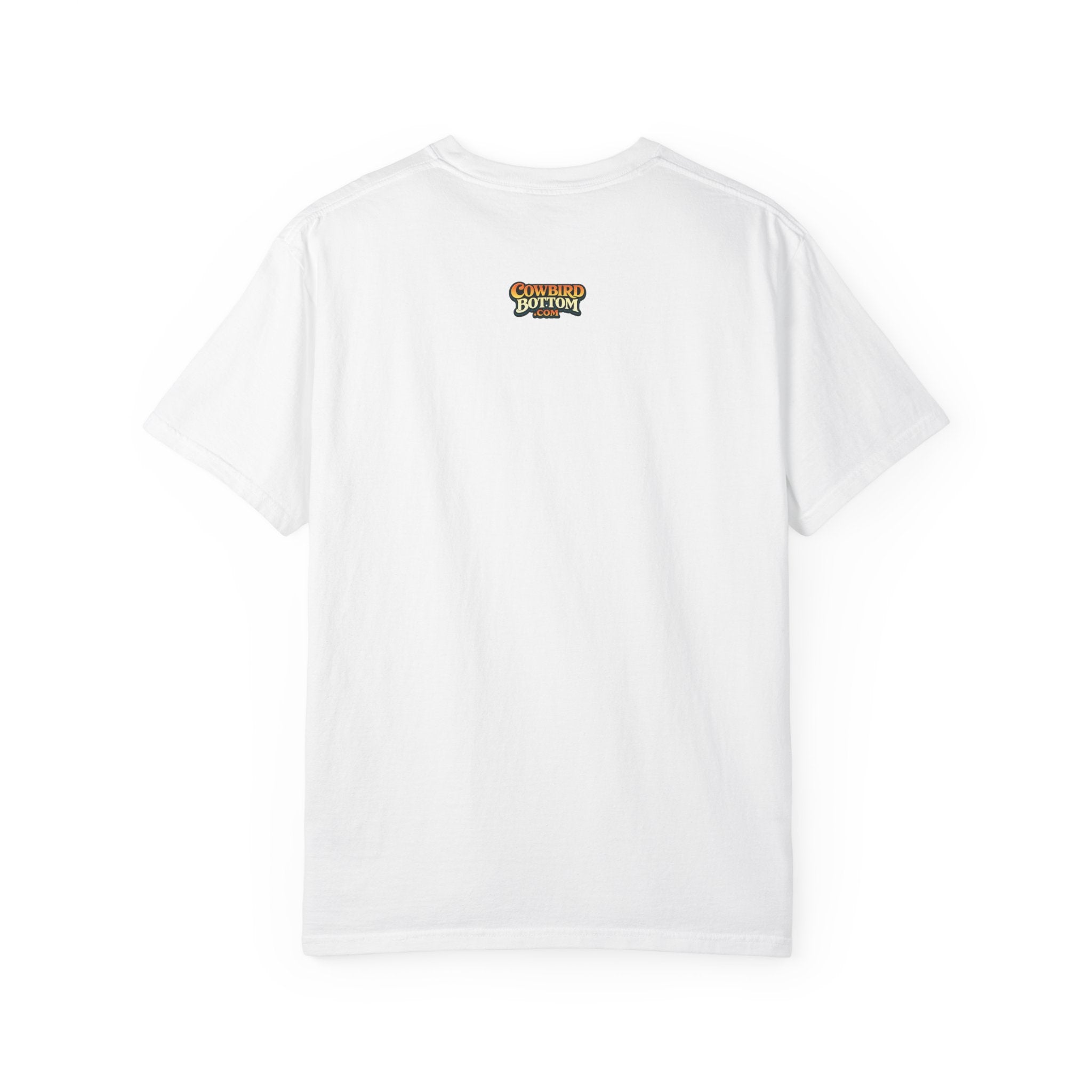 “Jesus fish story” logo on front Unisex Garment-Dyed T-shirt