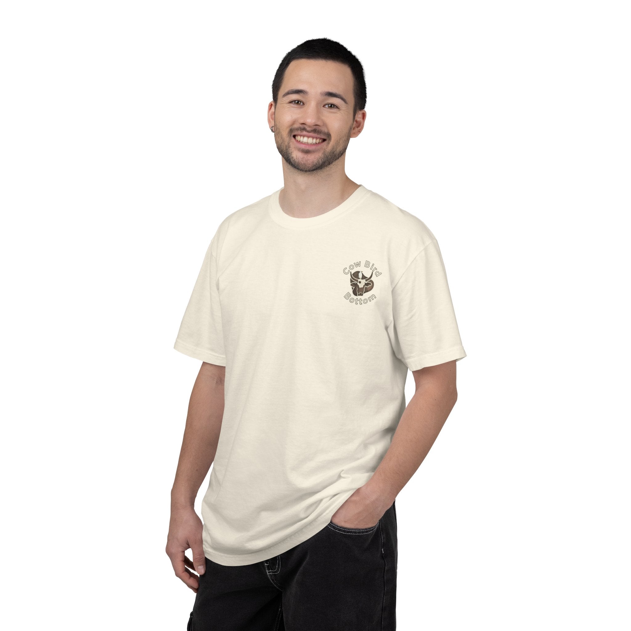 T-Shirt — "Southern Style" Cow Bird Bottom Graphic Tee