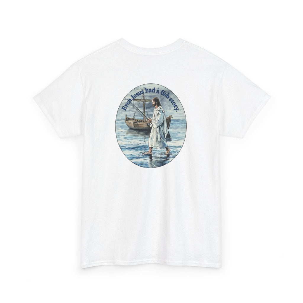 Christian Fishing T‑Shirt logo on back