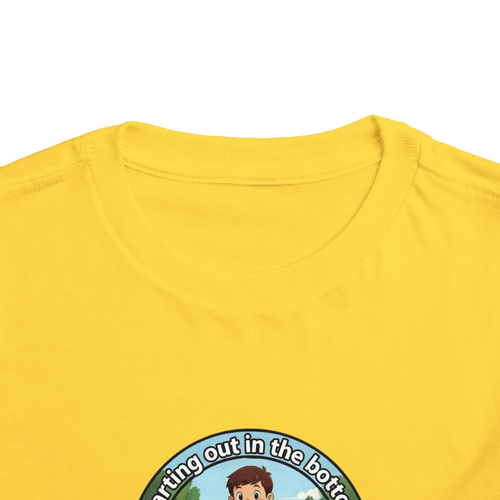 Cowbird Bottom Toddler Tee – Cute Fishing Adventure Graphic