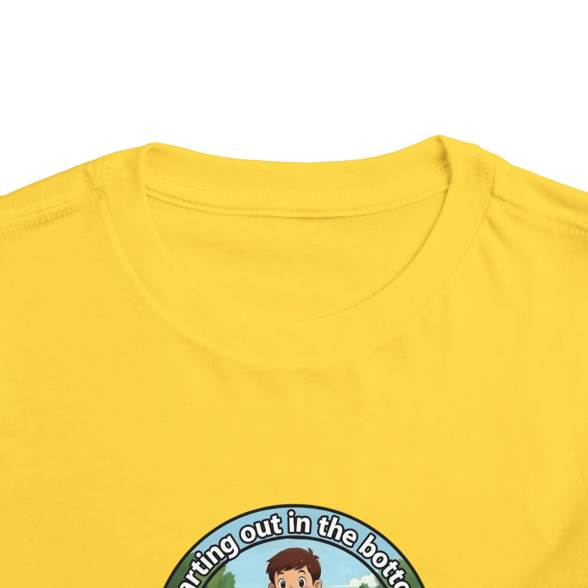 Cowbird Bottom Toddler Tee – Cute Fishing Adventure Graphic