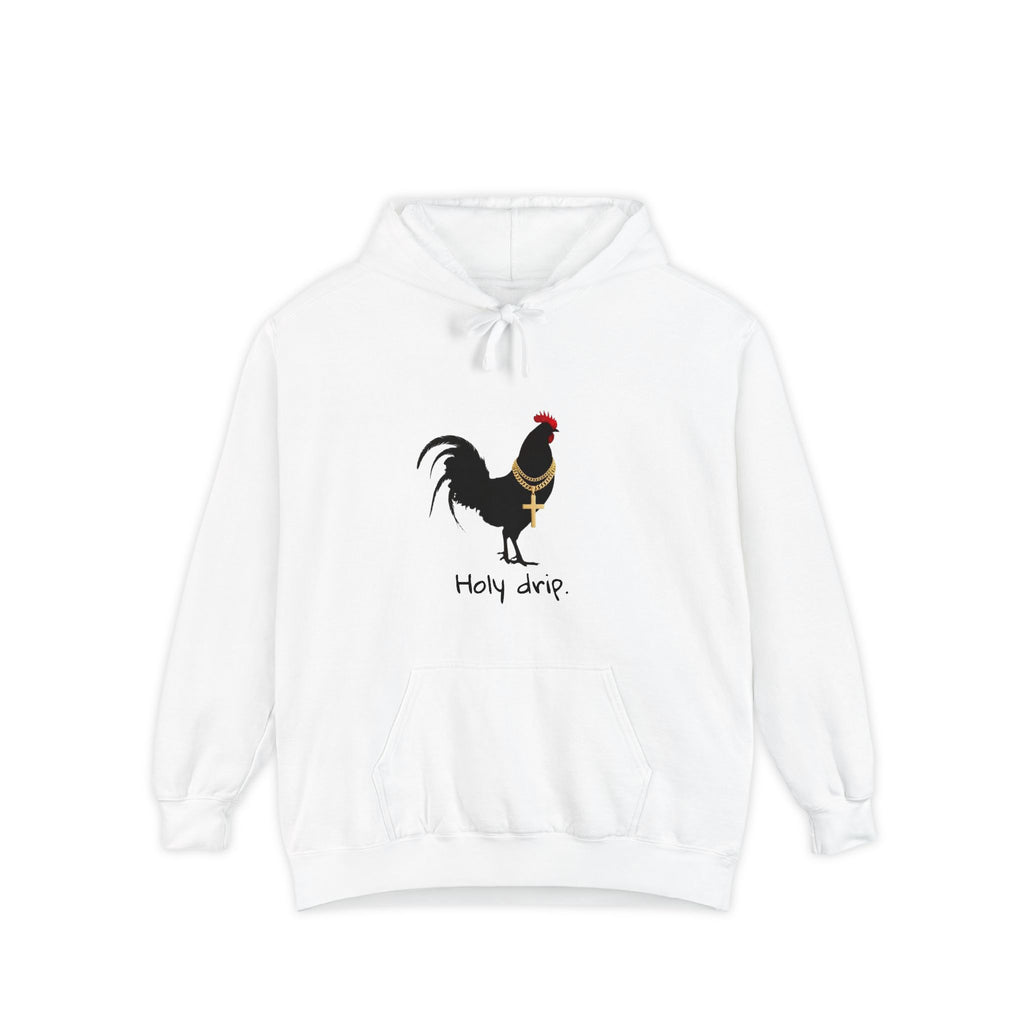 Rooster "Holy Drip" Hoodie - Streetwear Chicken Graphic Hoodie