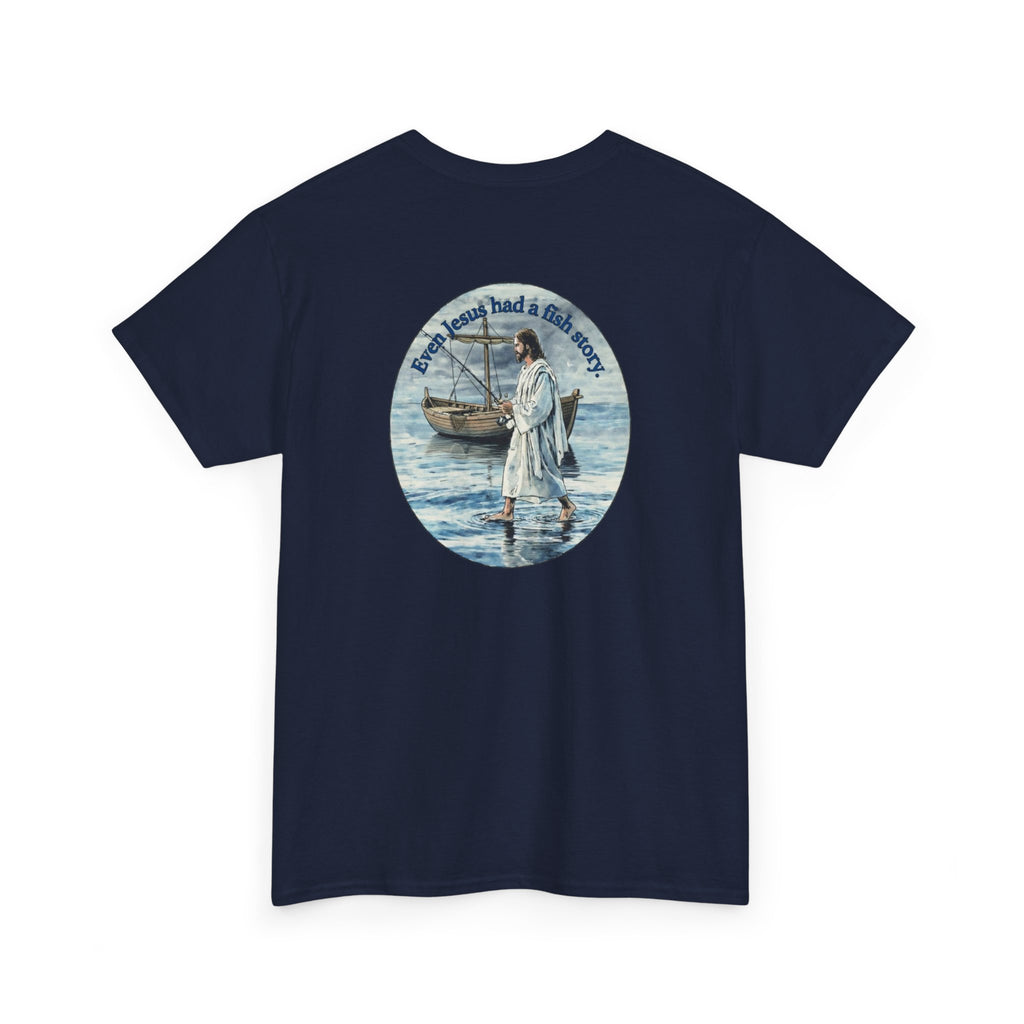 Christian Fishing T‑Shirt logo on back