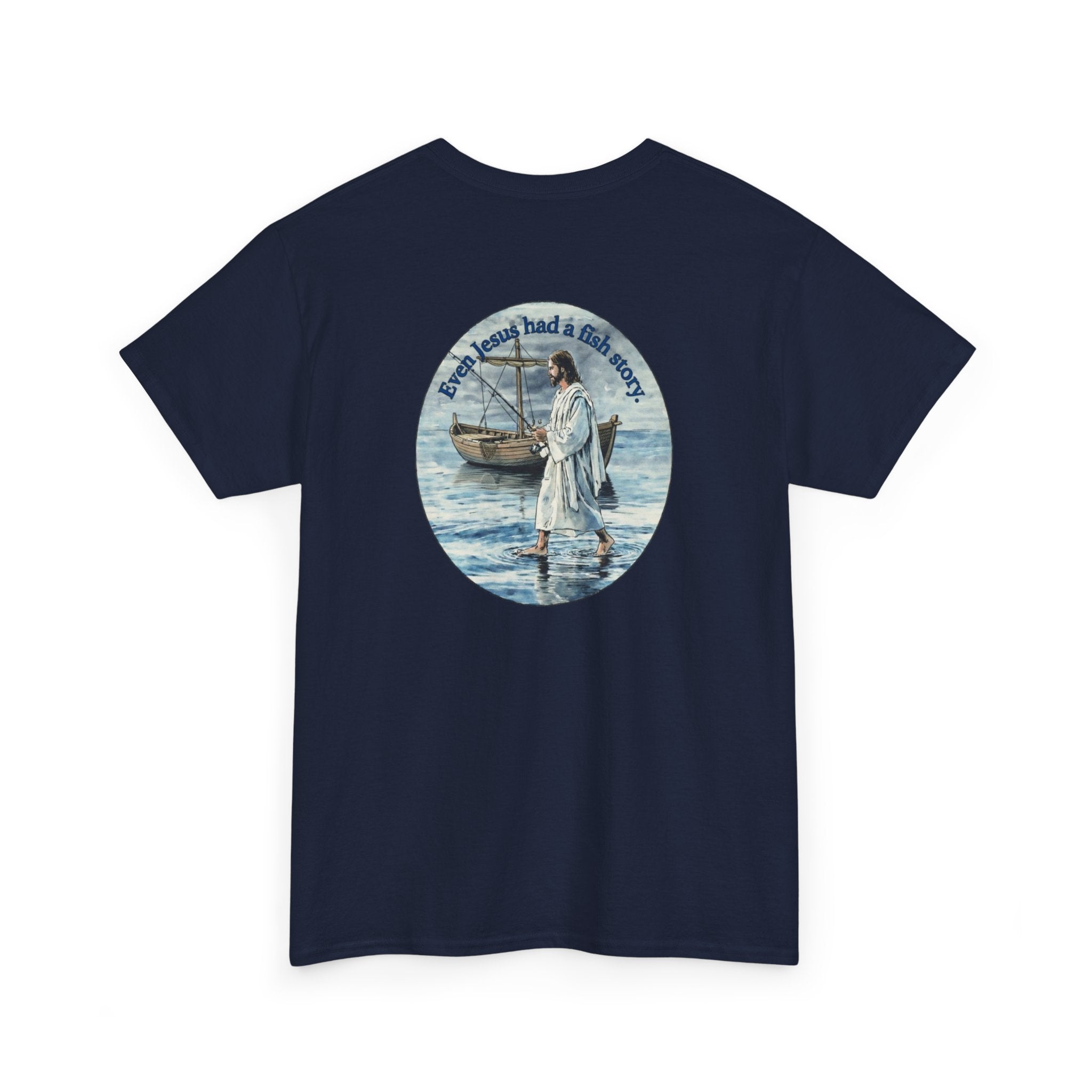 Christian Fishing T‑Shirt logo on back