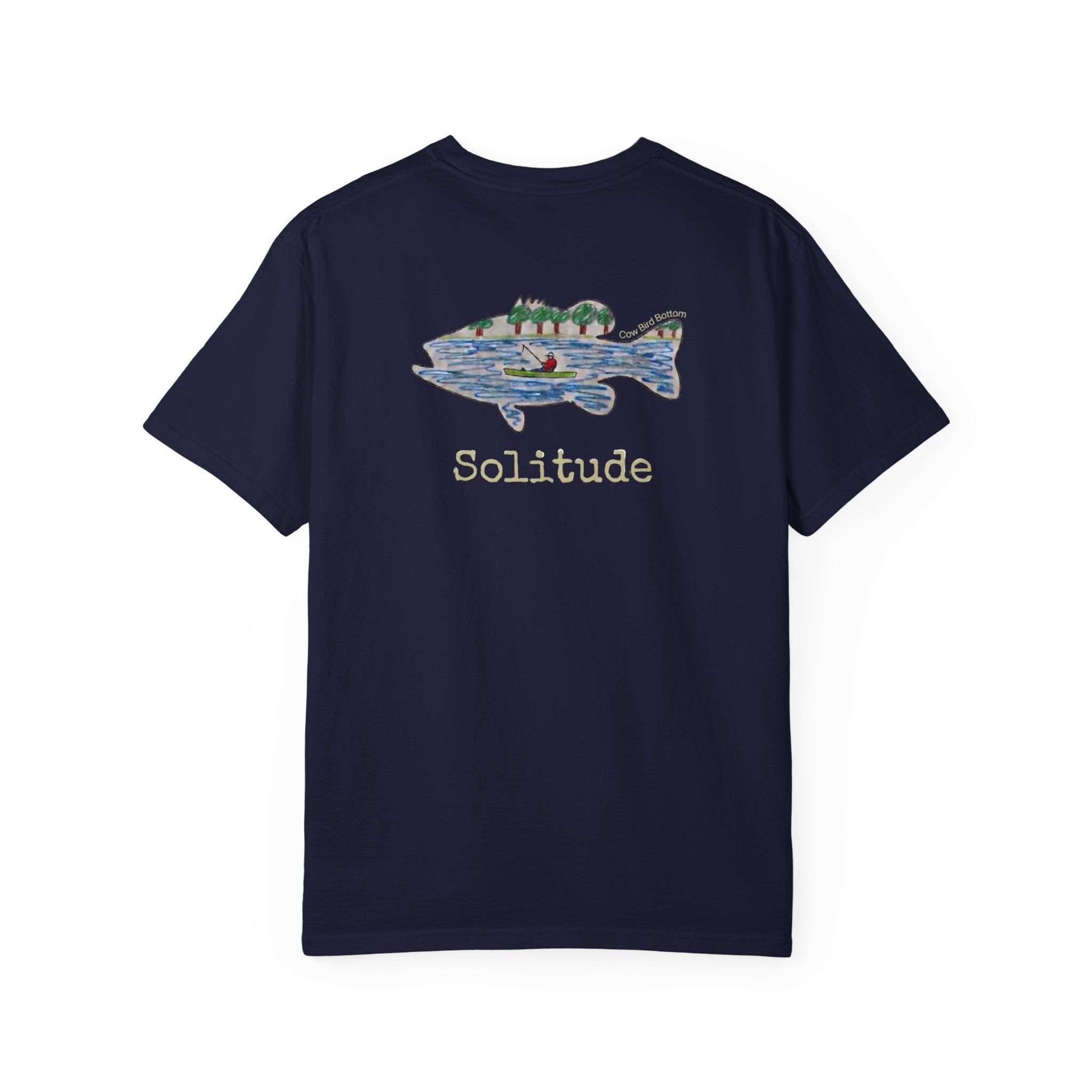Solitude Fish Graphic T-Shirt — Outdoor Fishing Nature Tee