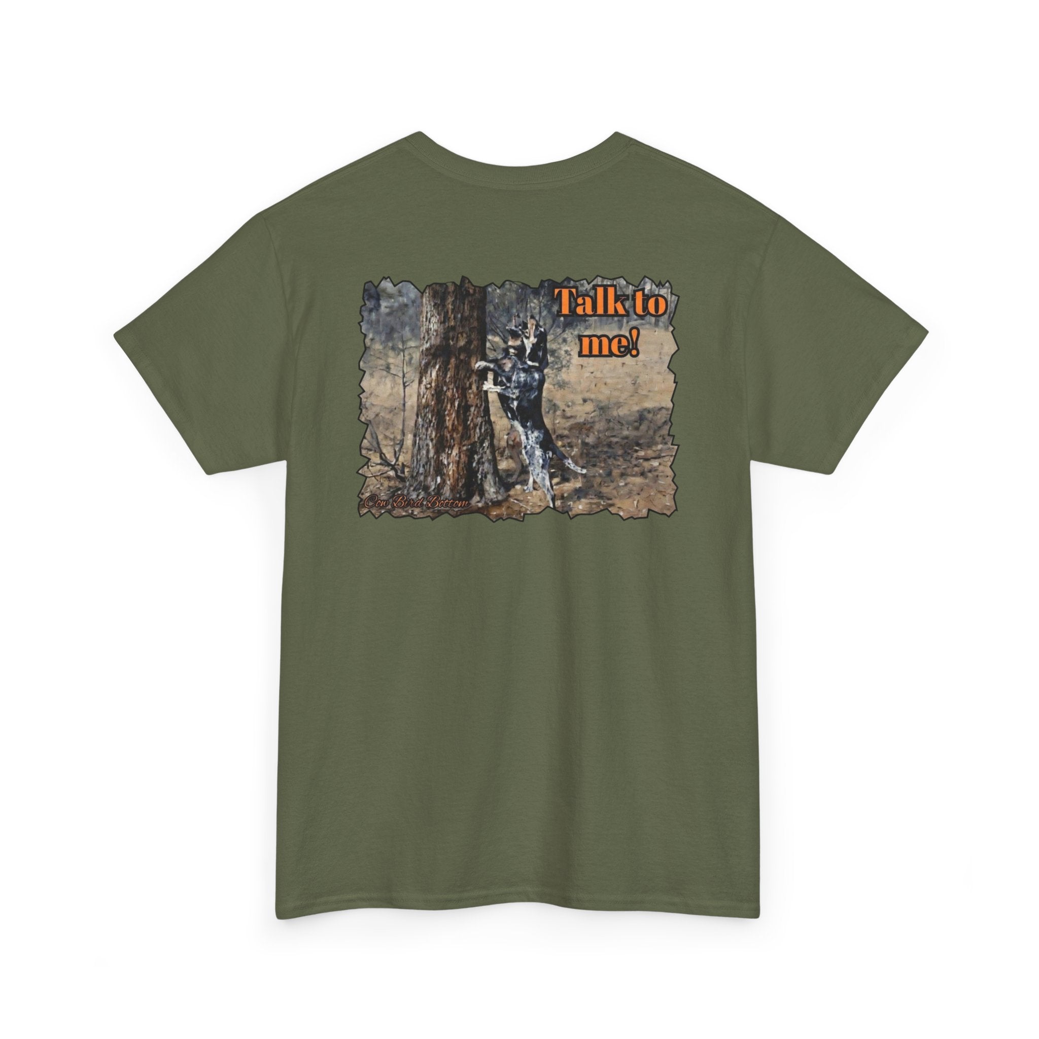 T-Shirt — 'Talk to Me!' Forest Dog Graphic Tee