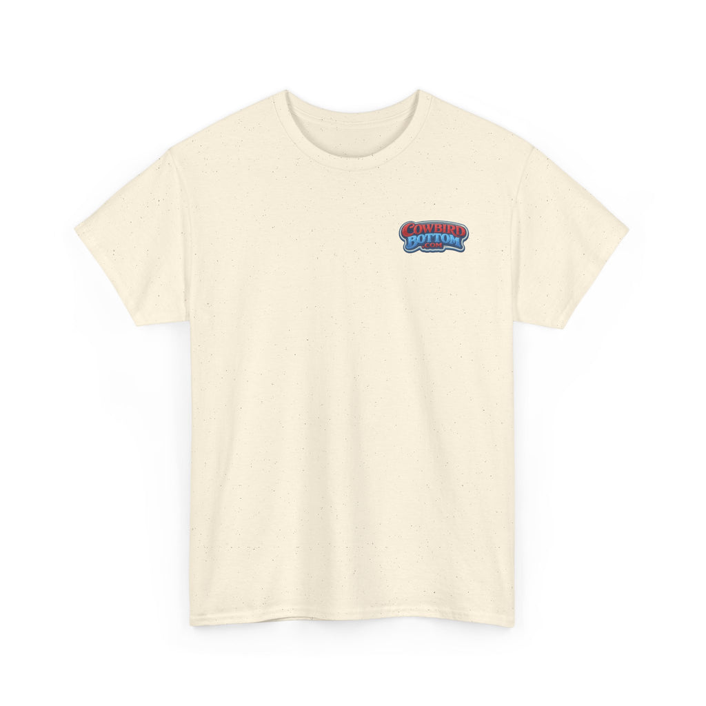 Excavator Logo T‑Shirt — Vintage Construction Crew Tee (Back Graphic: 'This Is My Alma Mater')